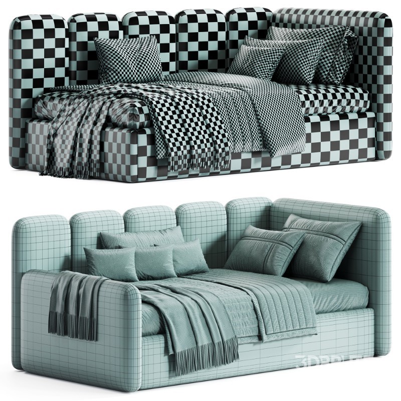 Corner bed LORI by Mamoony Image 5