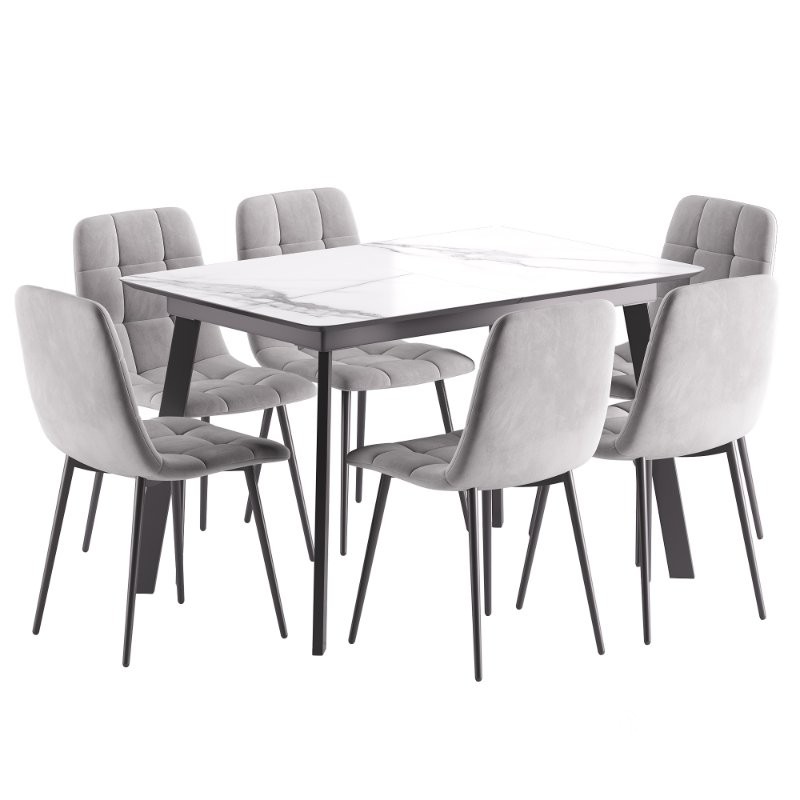 Oddi Dining Chair and Batu Dining Table Image 1