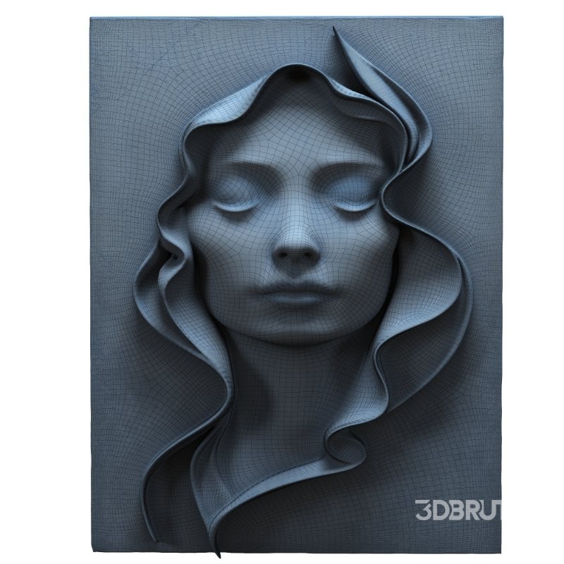 Girl_Face_Wall_Art Image 5