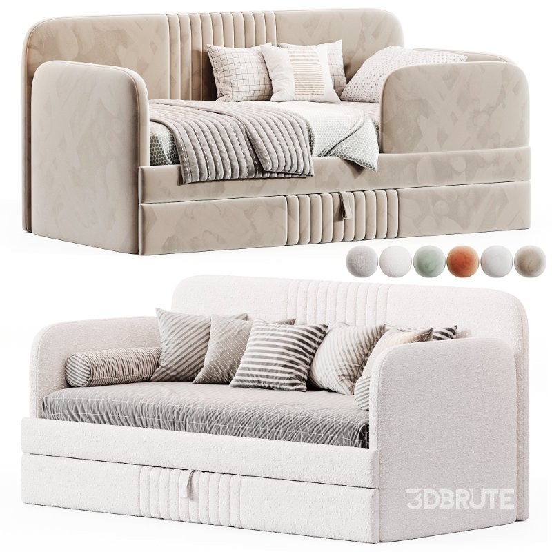 Children’s soft sofa bed Bunny Image 2