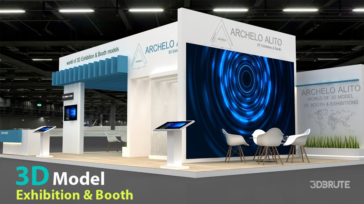 exhibition 3d model Image 1