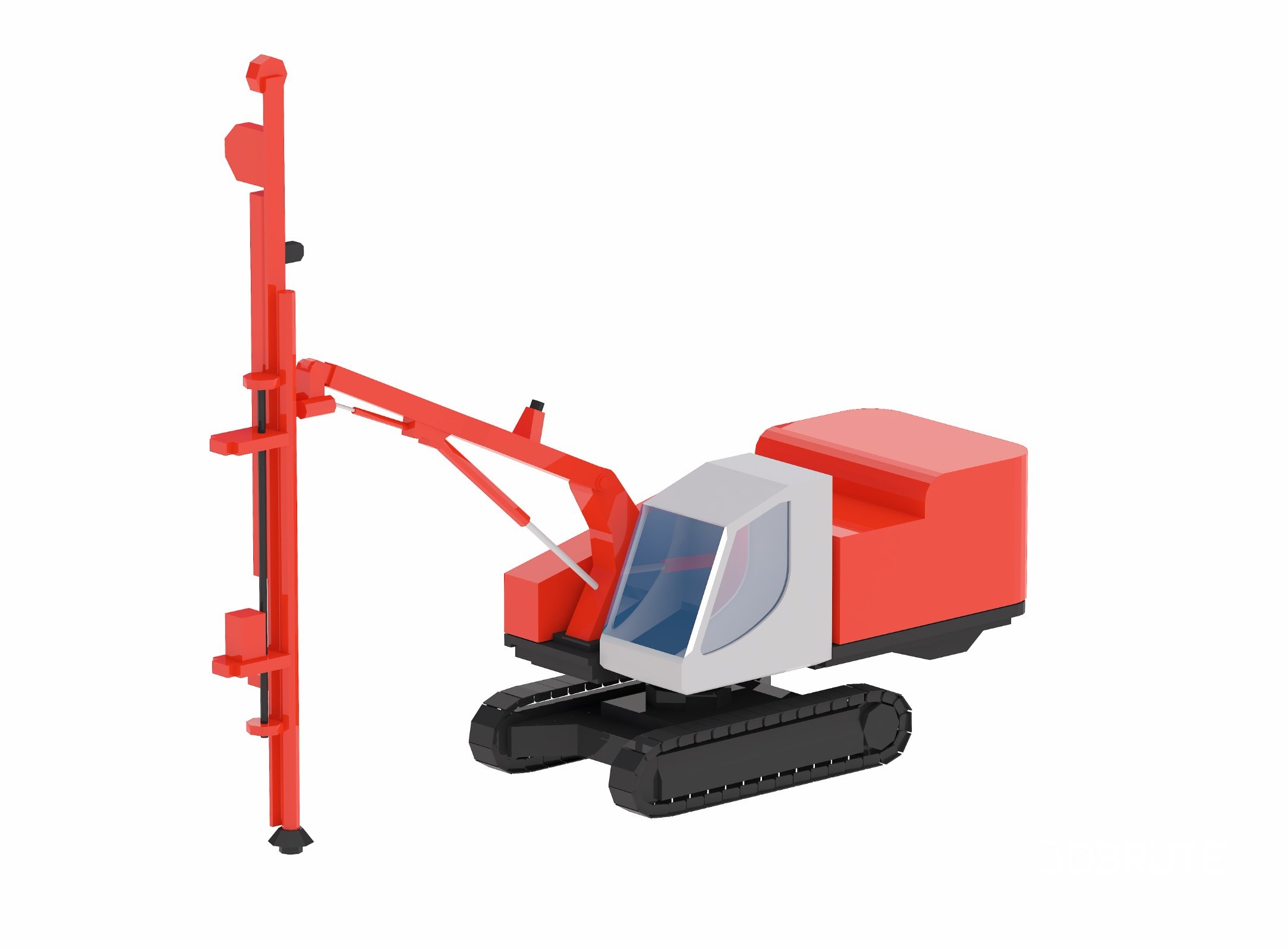 dremi DIMENSION-3D USEDジャンク Drill Rig Construction DX800 Simplified 3D model 3dbrute