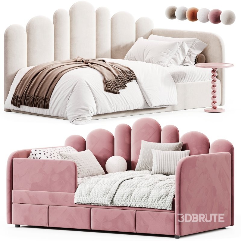 Children’s soft sofa bed Woody Image 2