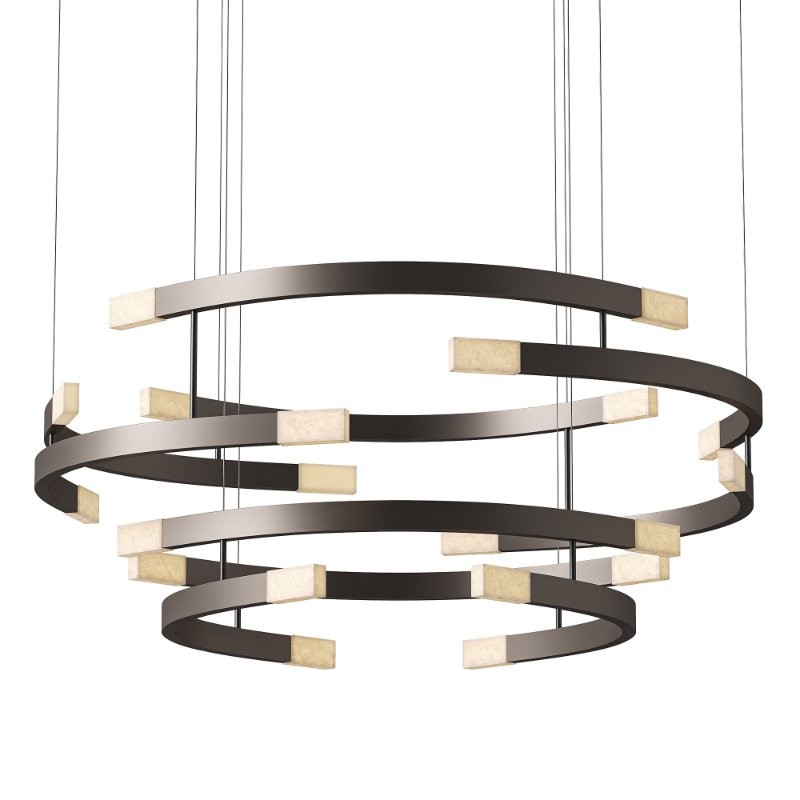 Trace Circular Halo Chandelier By CTO Lighting Image 1