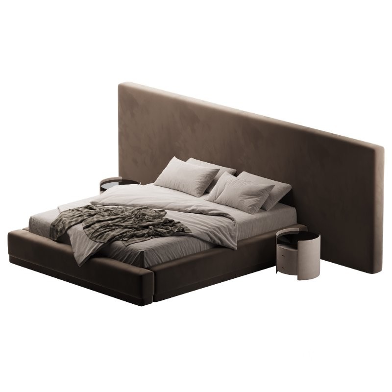 Manya Extended Headboard Platform Bed Image 5