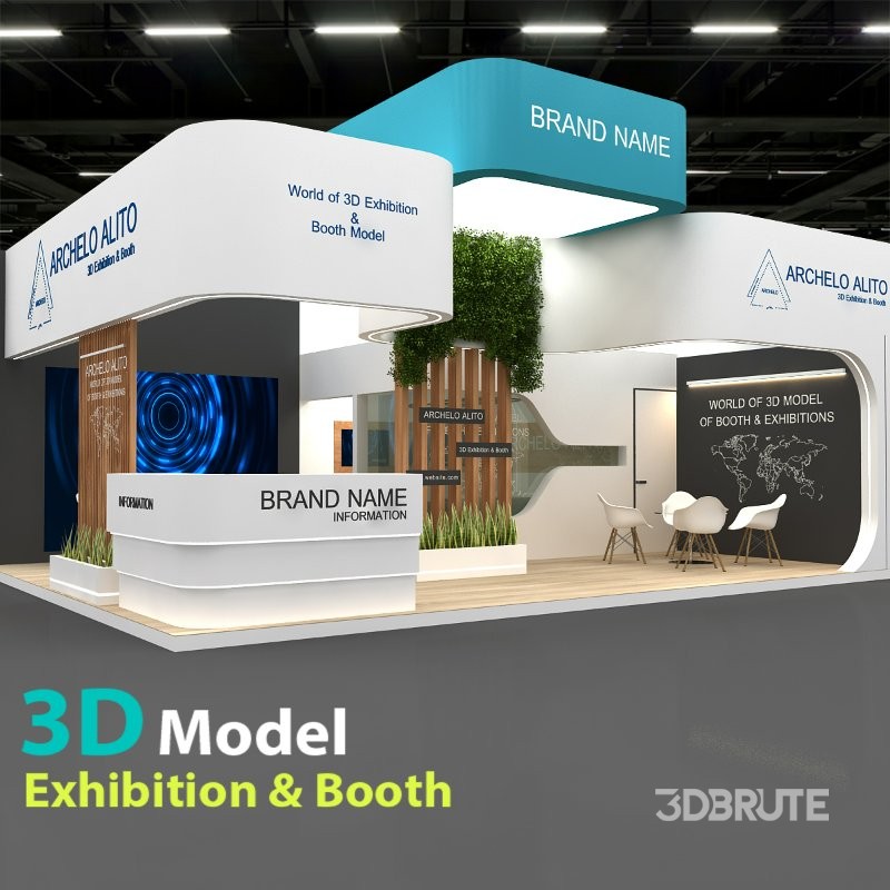 exhibition 3d model Image 2