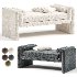 Button Tufted Ottoman for Living Room, Entryway, by Wayfair - Thumbnail 6