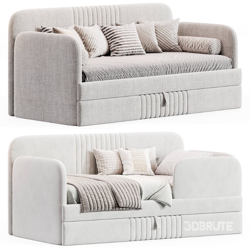 Children’s soft sofa bed Bunny Image 4