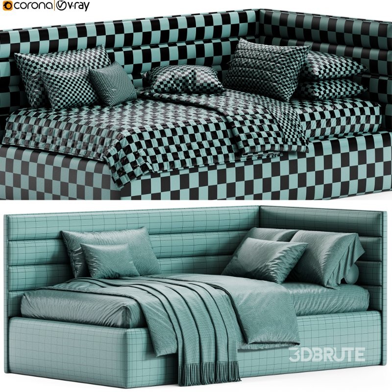 Corner bed Line kids By Sensorsleep Image 2