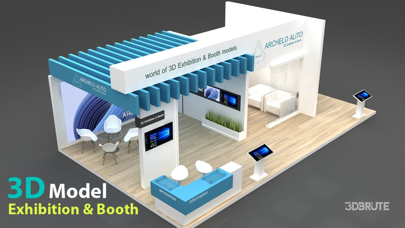 exhibition 3d model Image 4