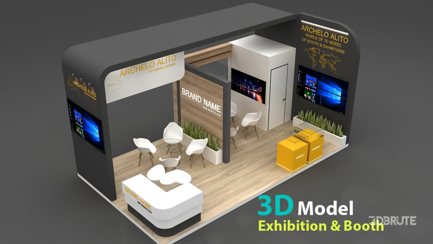 stall 3d model Image 4
