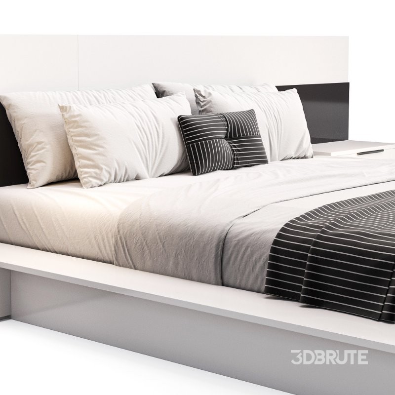 Lacquered Elegant Quality High_End Platform Bed Image 1