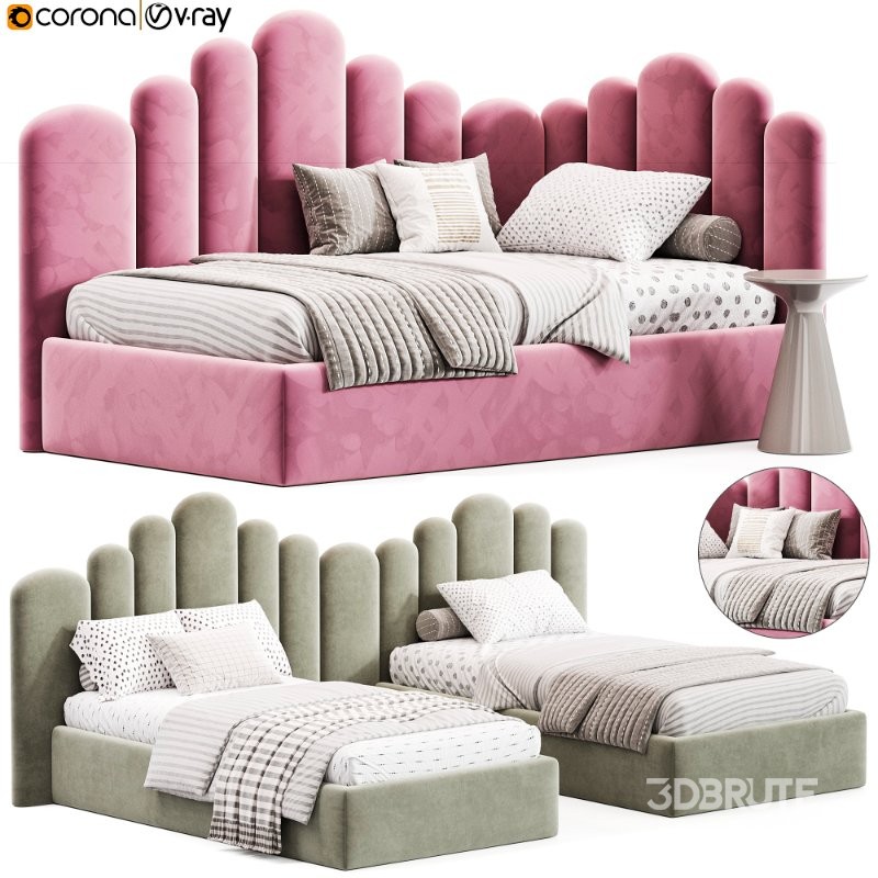 Corner bed Savoyardi Design kids Image 1