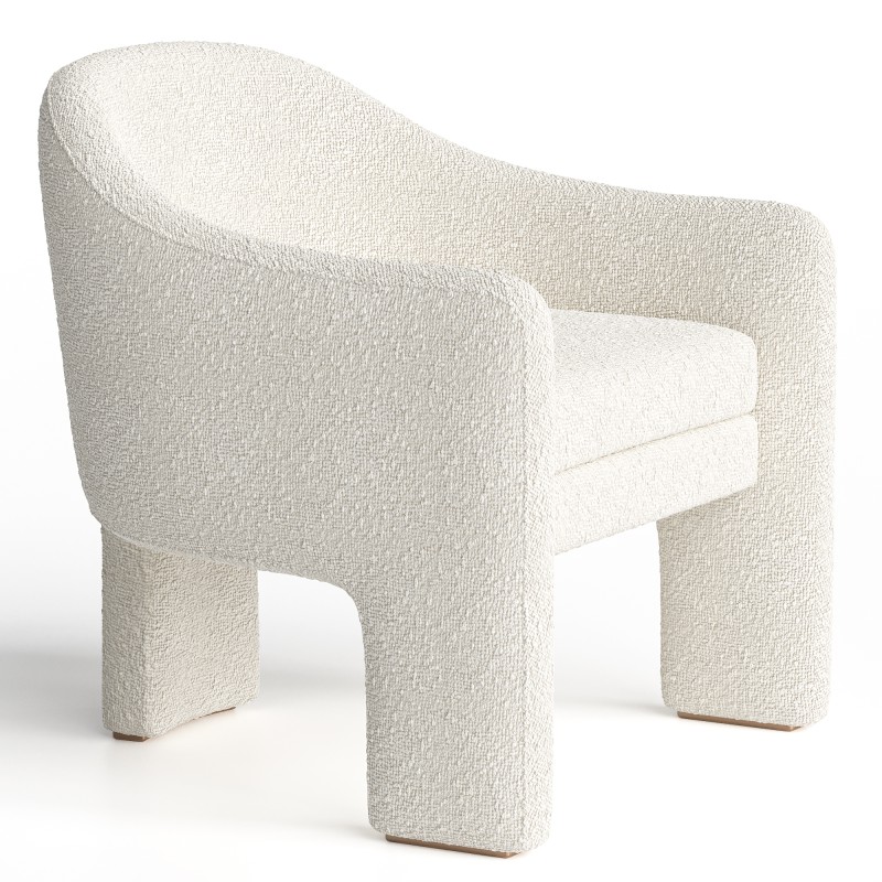 Italian_boucle_armchair Image 3