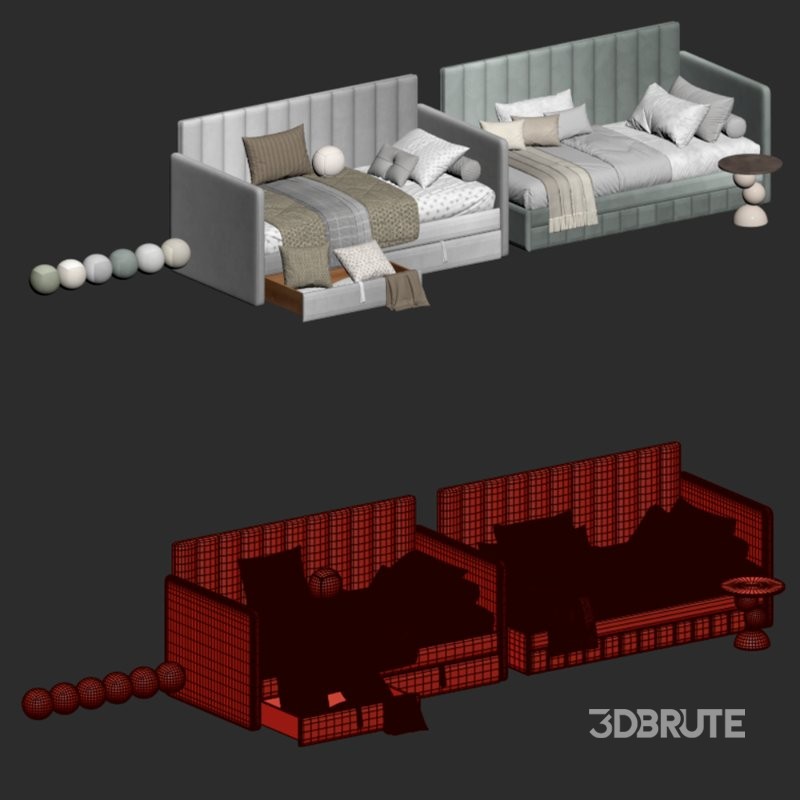 Children’s soft bed-sofa Grinch Image 4