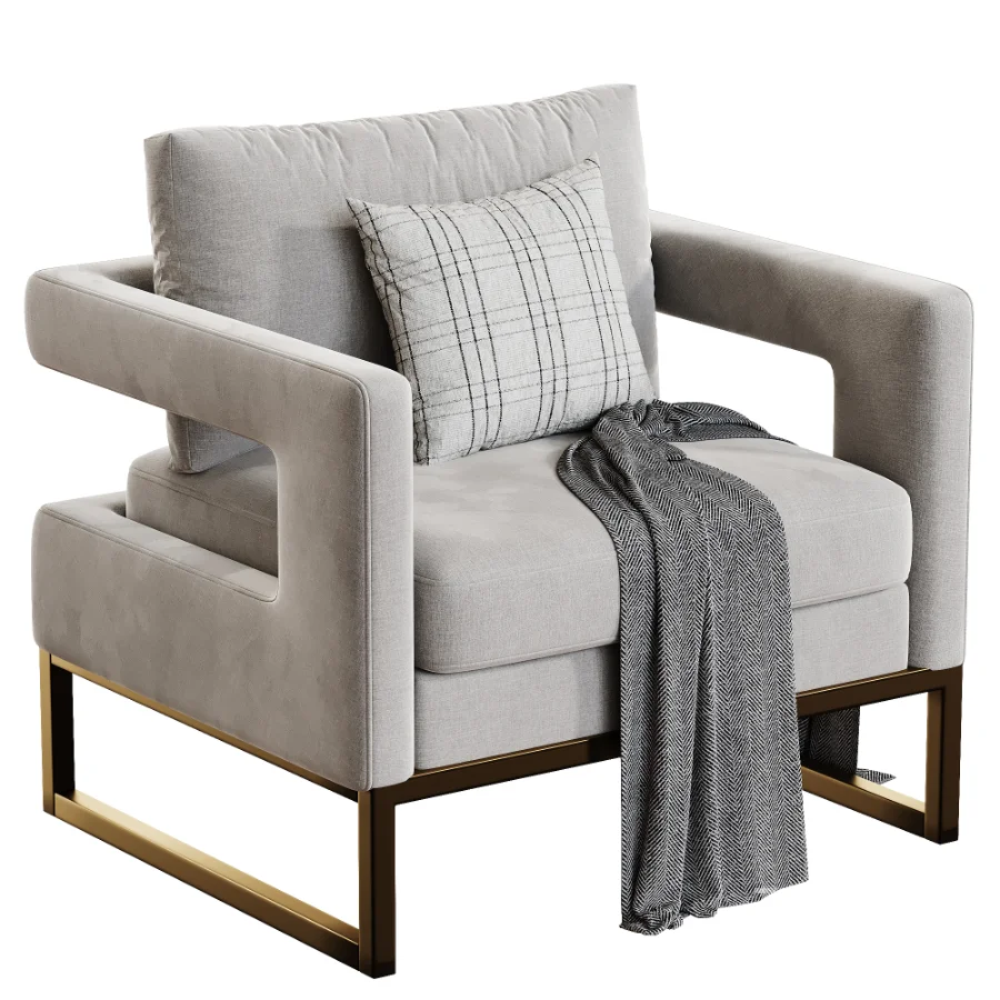 Gambit Velvet Chair Image 1