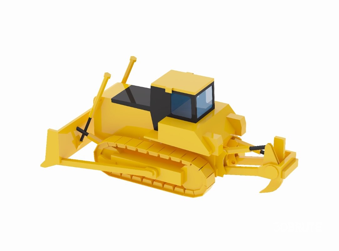 Crawler Bulldozer D155A-6 Simplified Image 1