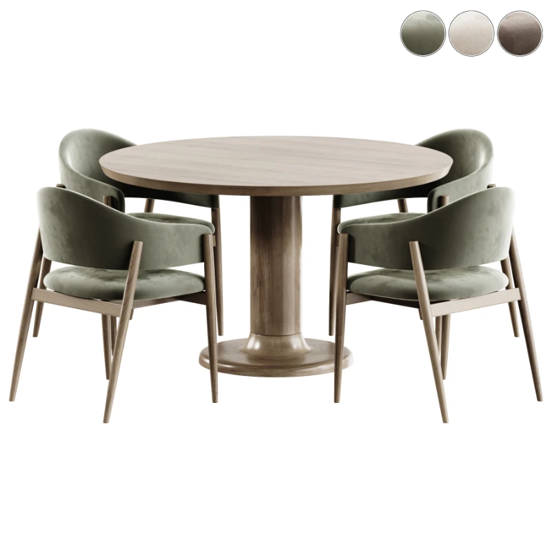 Alba Upholstered Chair and Table Coco Image 4