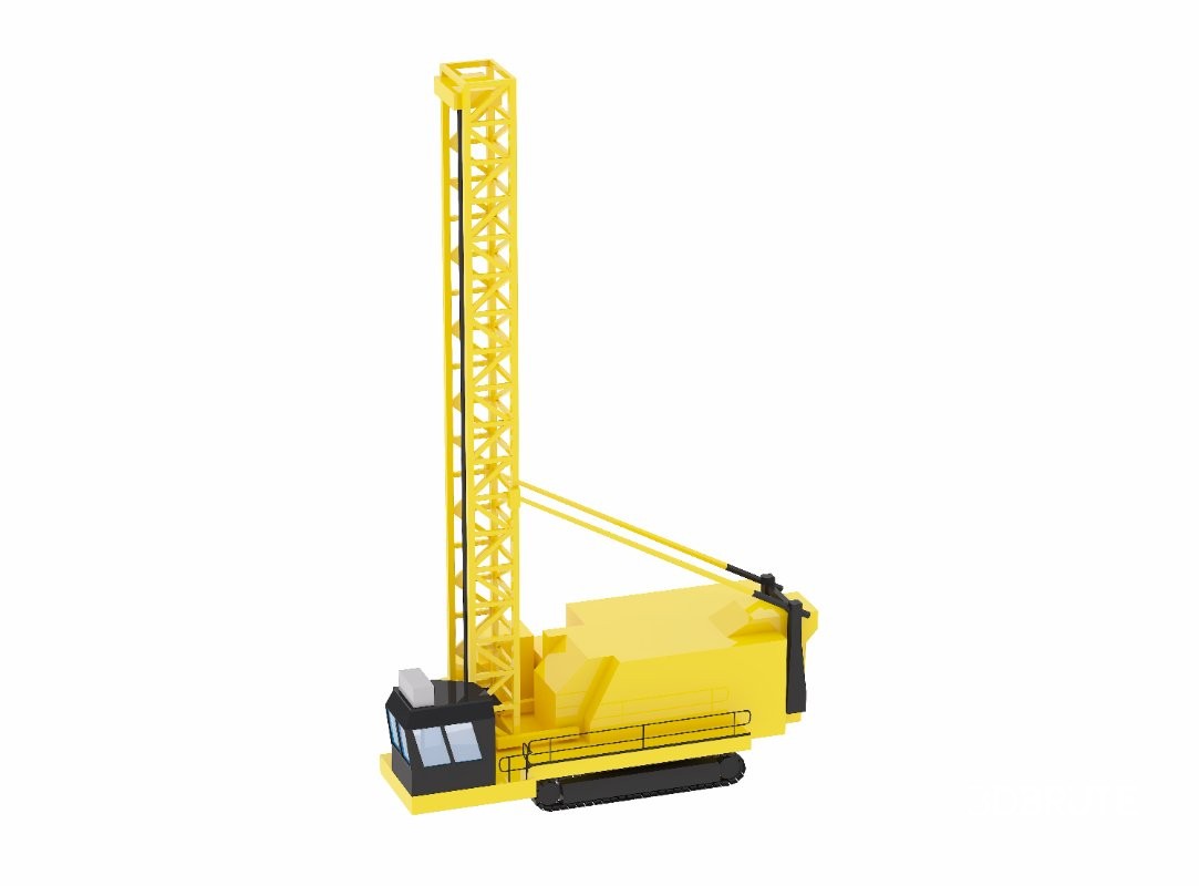 Drill Rig Mining D6640 Simplified Image 1