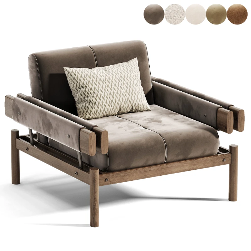 Pair of MP-19 armchair by Percival Lafer Image 4