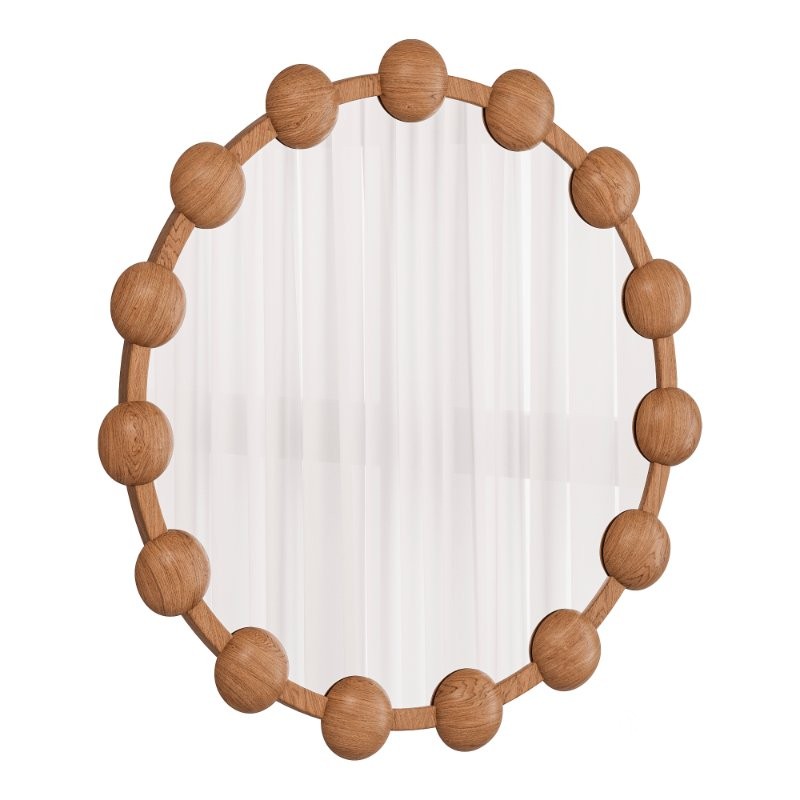 Pinto Acacia Round Mirror 08 Image 2