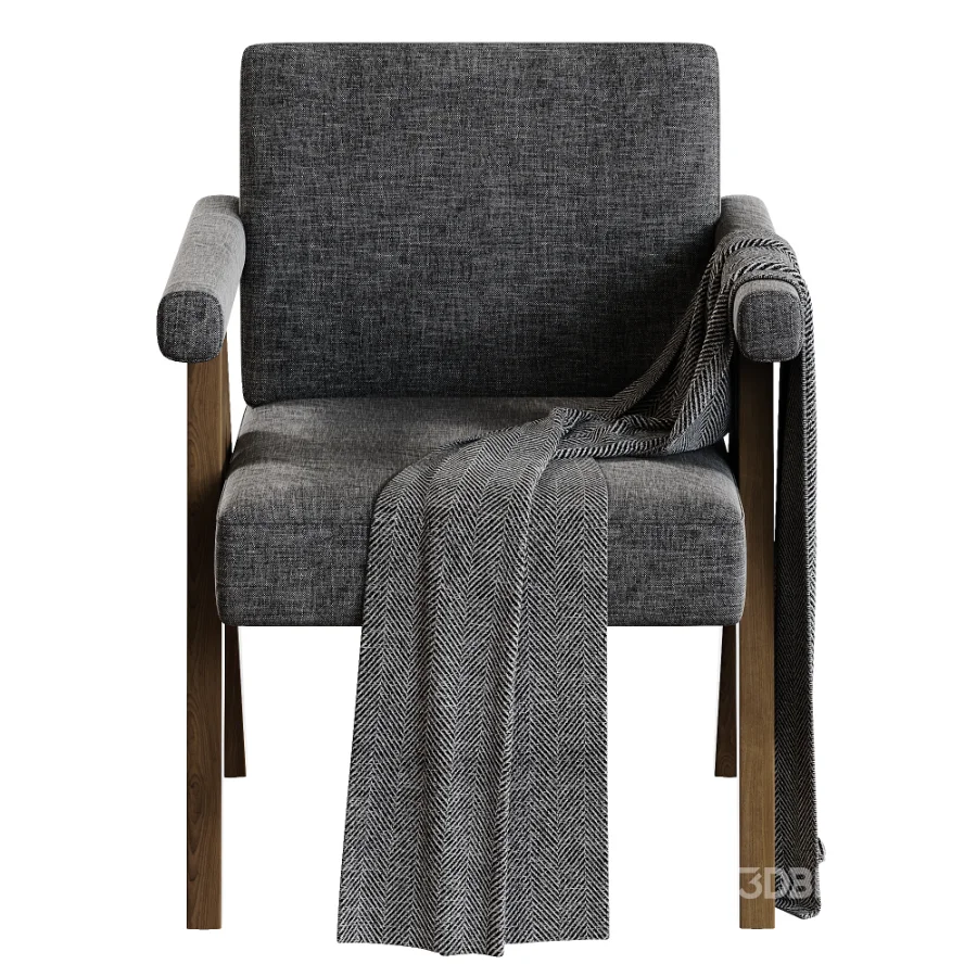 Jadie Mid Century Arm Chair Image 2