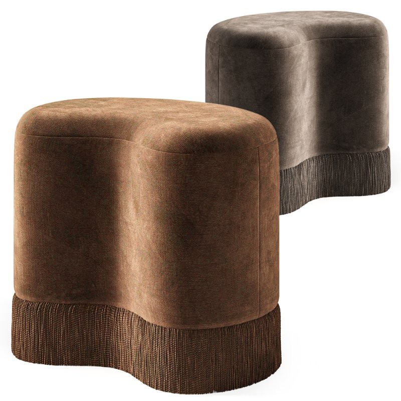 Brahm Stool,Пуф с бахромой Image 8