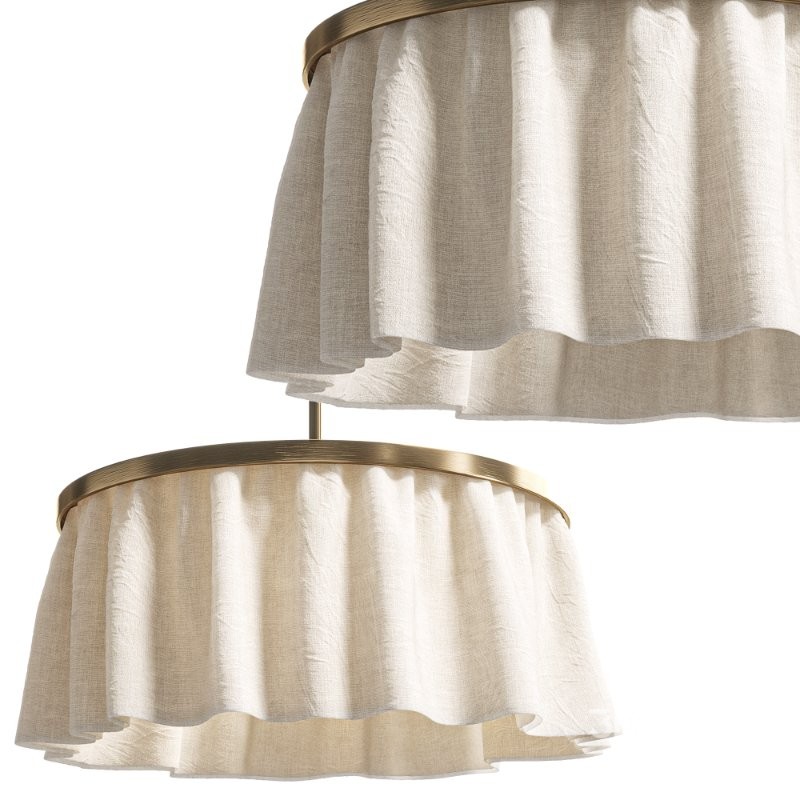 Camber Pendant Light,Fabric lampshade Image 5