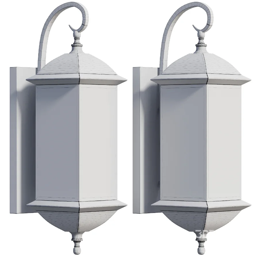 Classic exterior wall light set2 Image 2