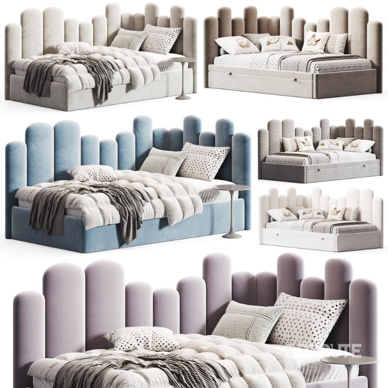 Corner bed AURORA by Mamoony Image 1