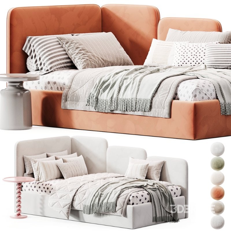 Children’s sofa bed with a soft backrest Garden Image 6