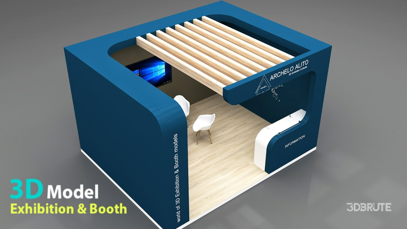 stall 3d model Image 5