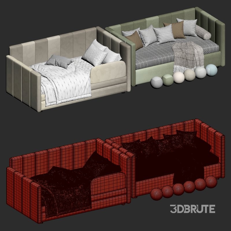 Children’s Soft Bed Quadra Light Image 7