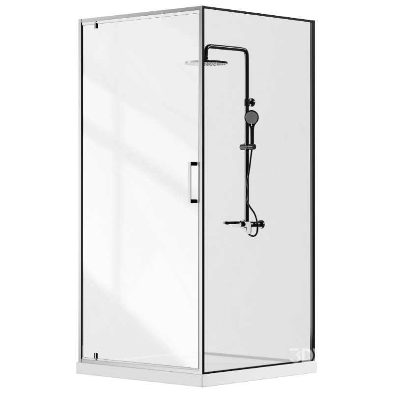 Beliani Set Shower Enclosure Image 2