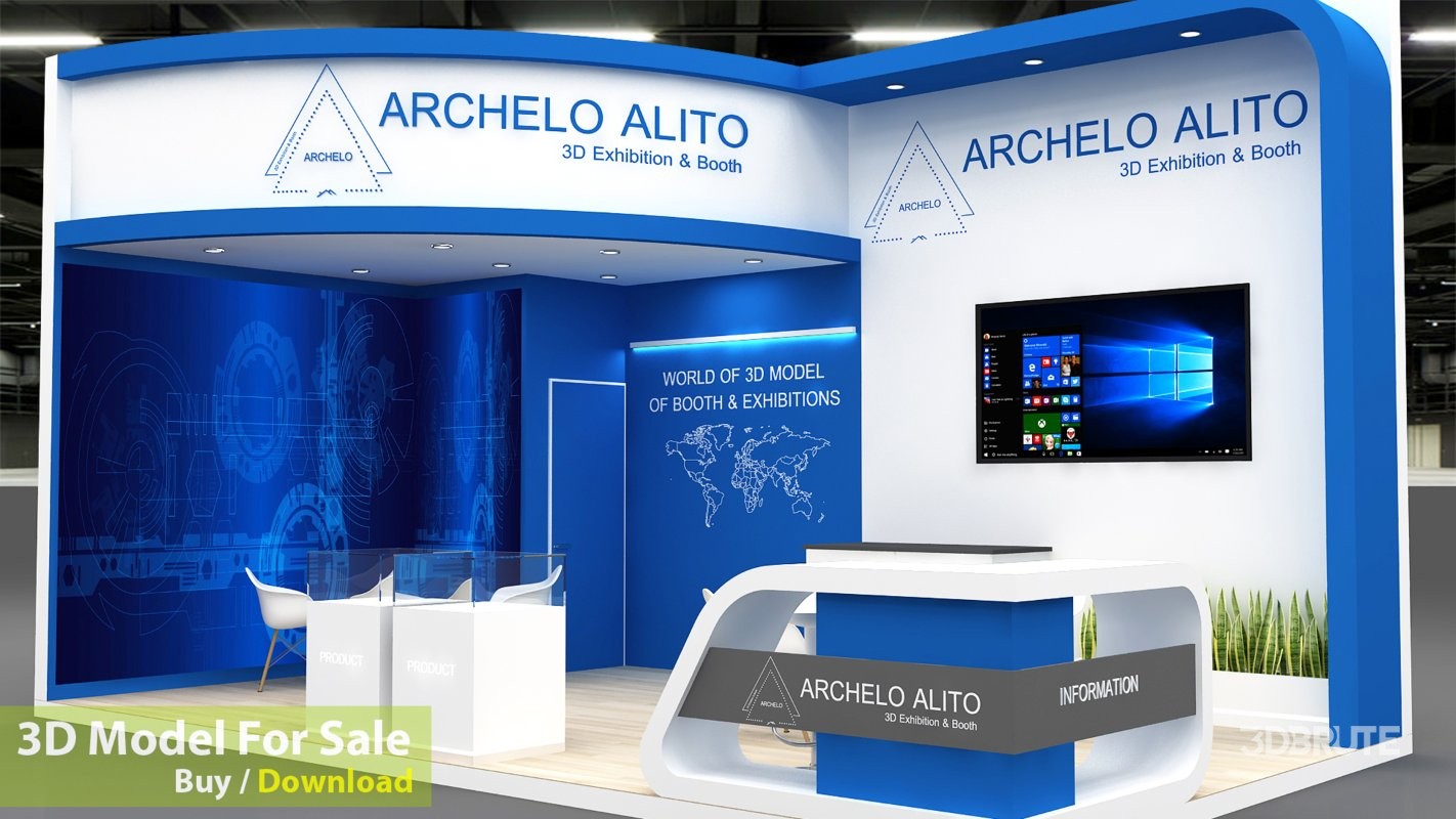 stall booth 3d Image 4