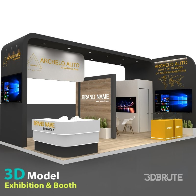 stall 3d model Image 1