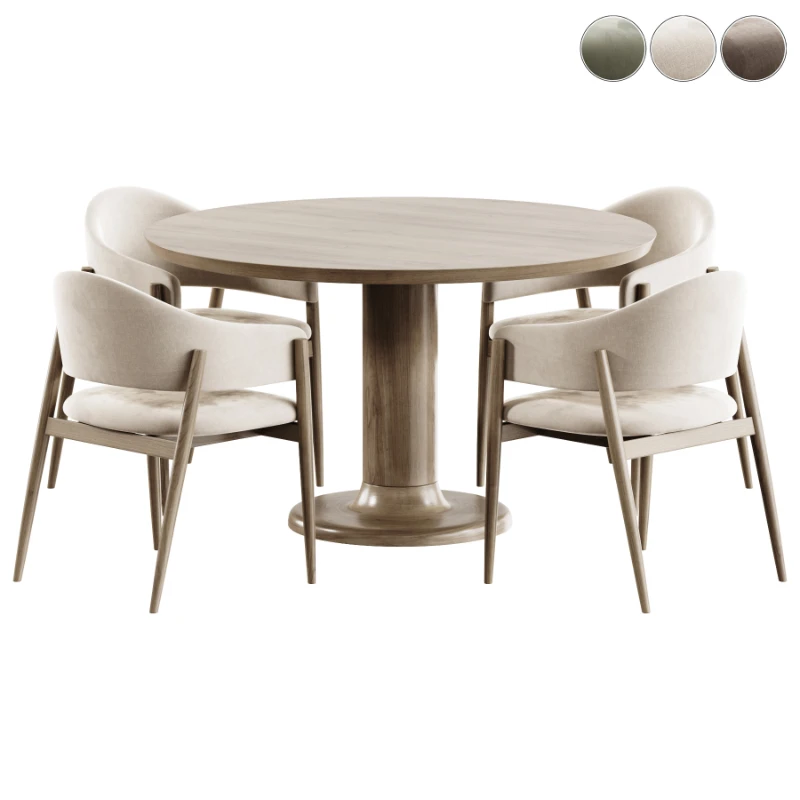 Alba Upholstered Chair and Table Coco Image 1