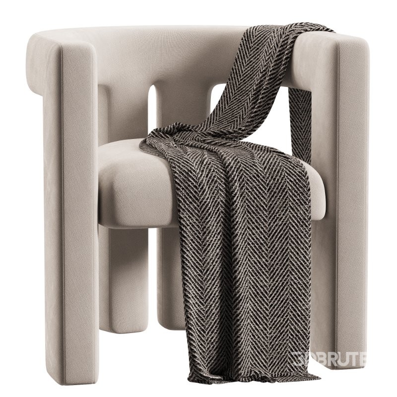 Sloane Bone White Upcycled Chair Image 1