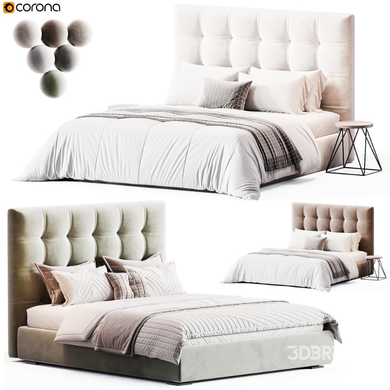 Max Alto Capitonné Twils Bed Image 3