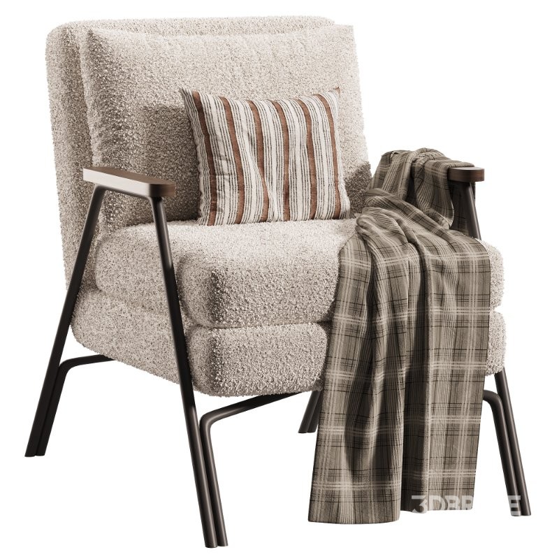 Industrial Style Indoor Armchair Image 1