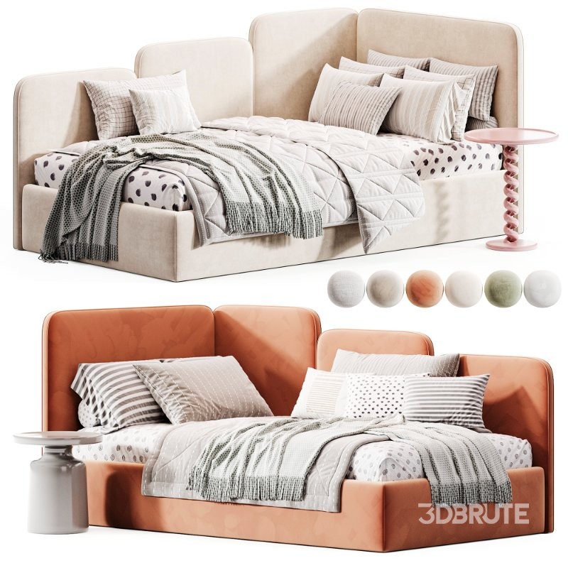 Children’s sofa bed with a soft backrest Garden Image 2