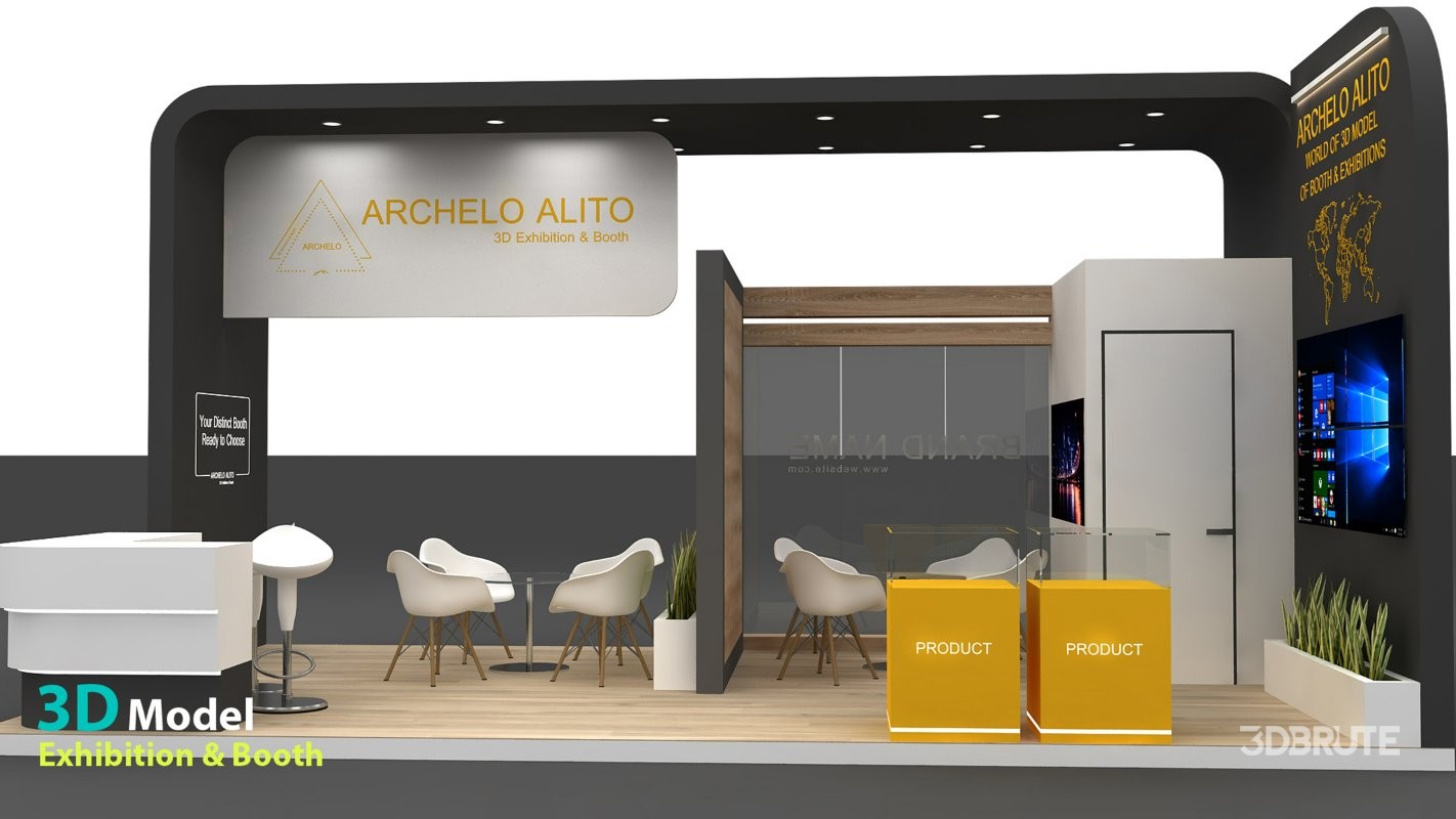 stall 3d model Image 3