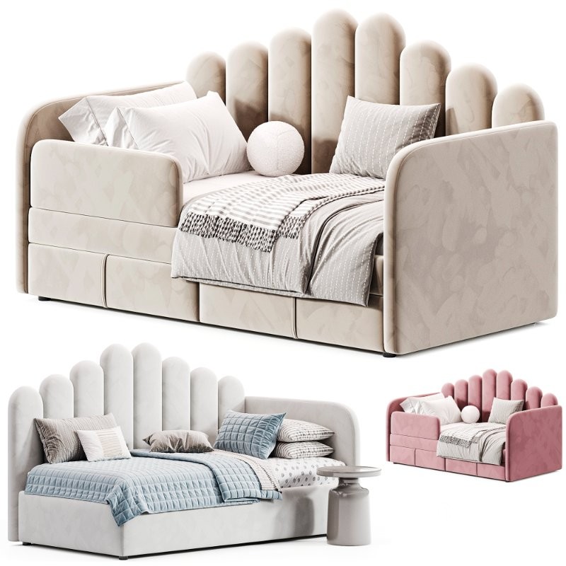 Children’s soft sofa bed Victoria Image 1