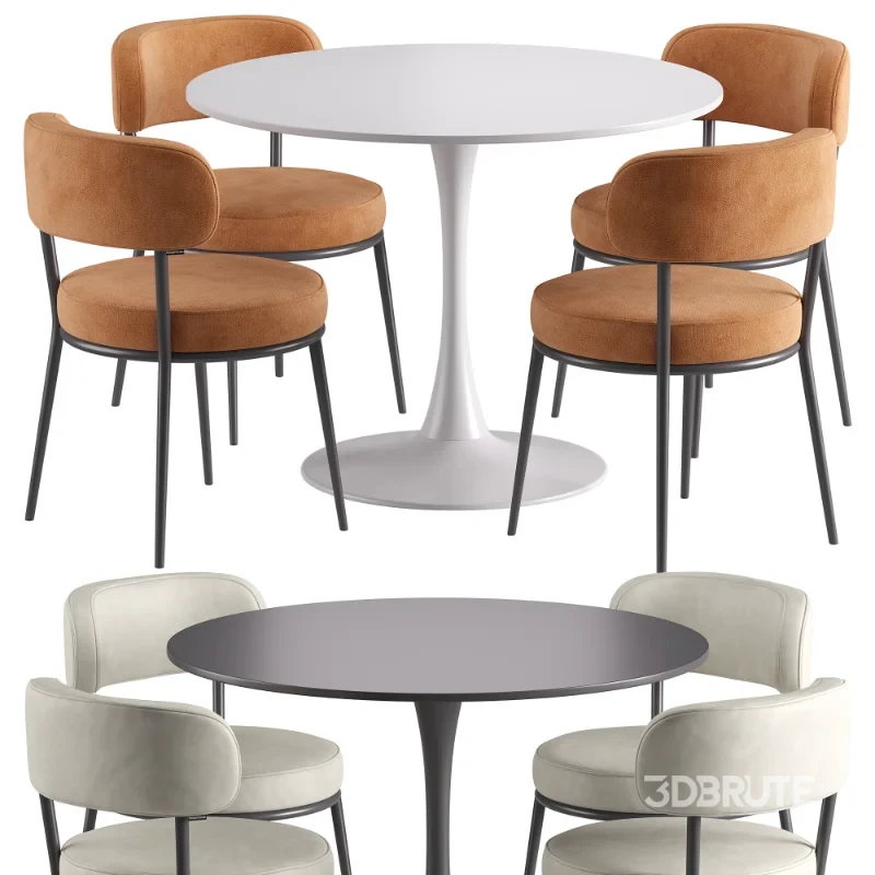 Bodrum Chair and Tulip Table Image 8