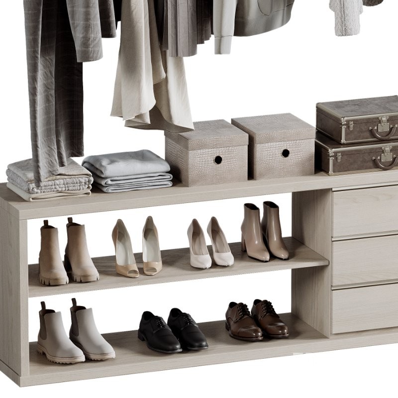 Minimal Luxury Wardrobe Display – Clothing, Shoes and Accessories 07 Image 3