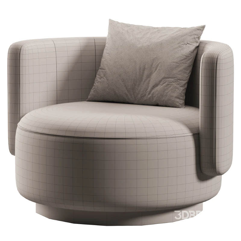 Round Solid Wood chair Image 7