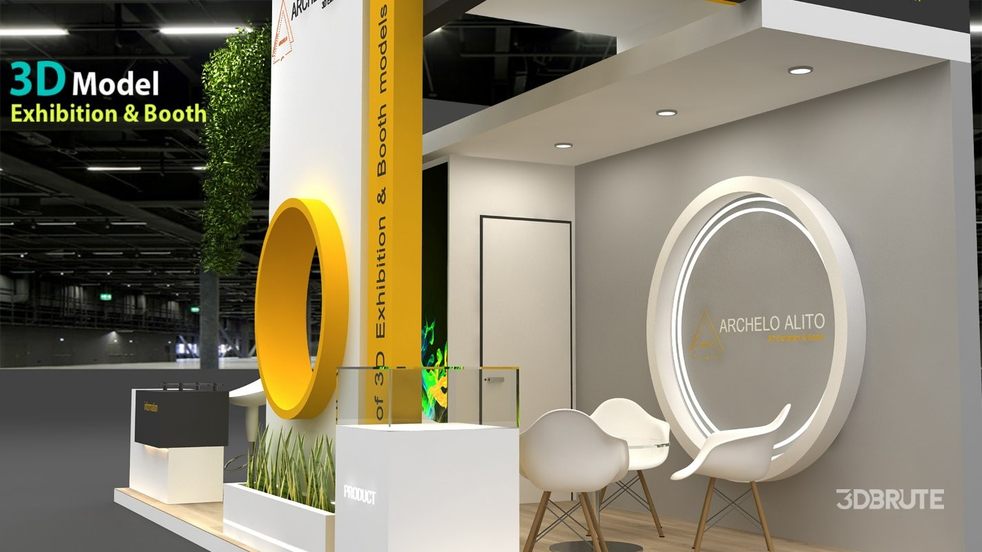 Exhibition Booth 3D Model Image 5