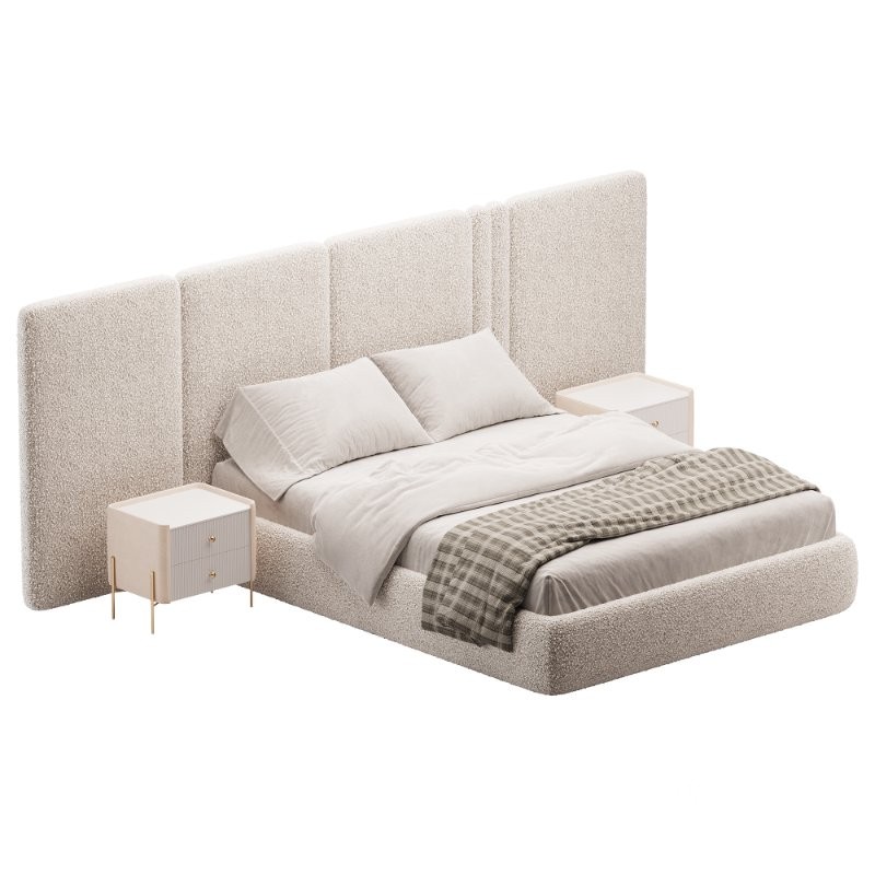 Clerigos Beige Double Bed Image 2