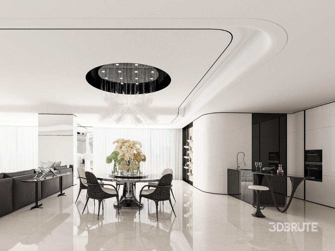 modern dining room Image 1