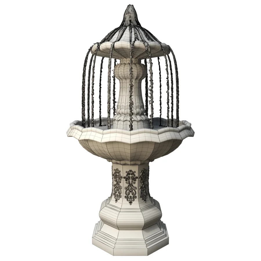 Classic Garden Fountain 02 Image 6